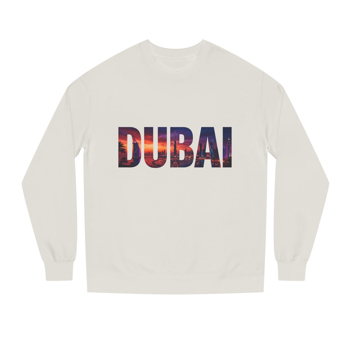Dubai Skyline Crewneck Sweatshirt — DUBAI Cityscape Graphic
