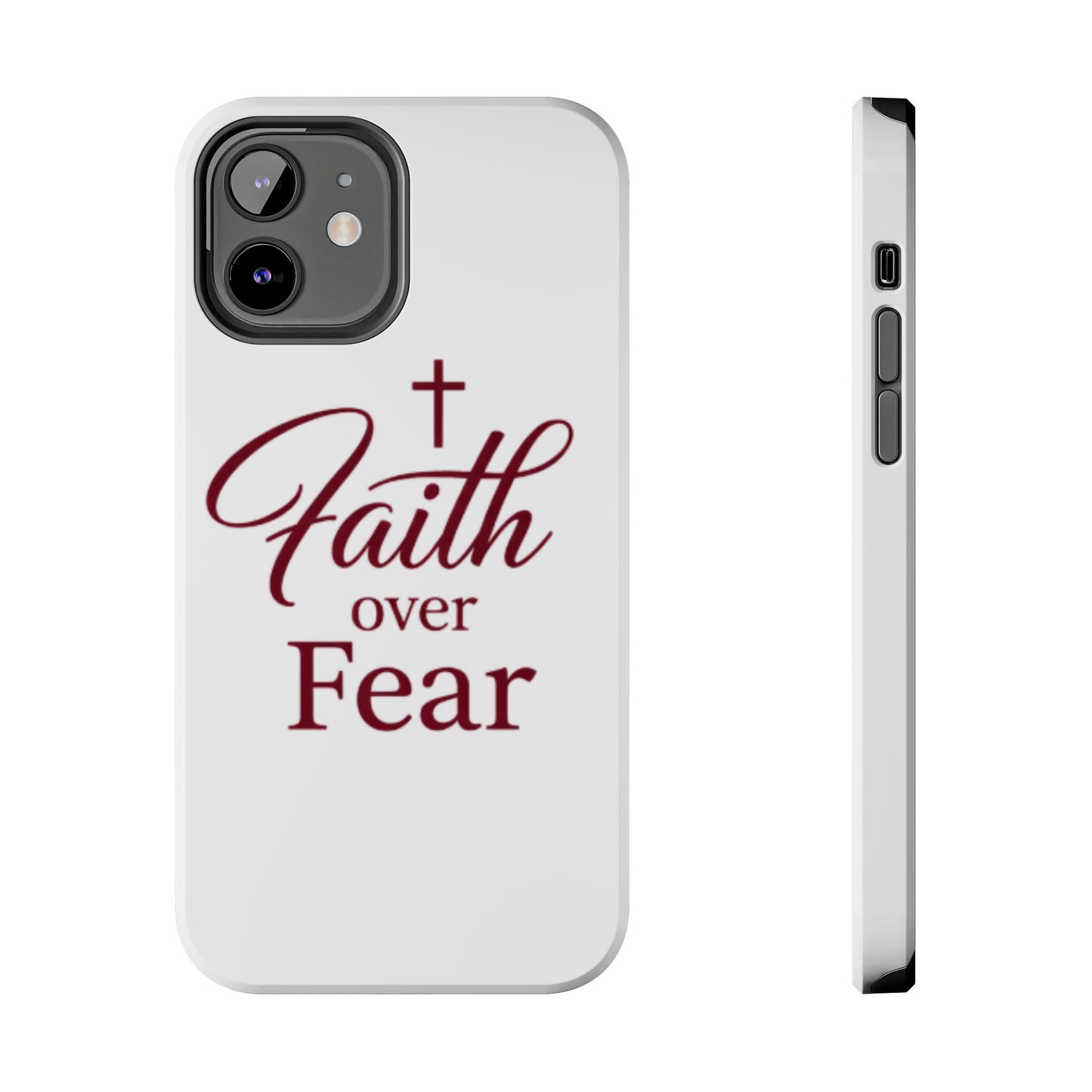 Faith Over Fear Tough Phone Case — Christian Inspirational Protective Phone Cover