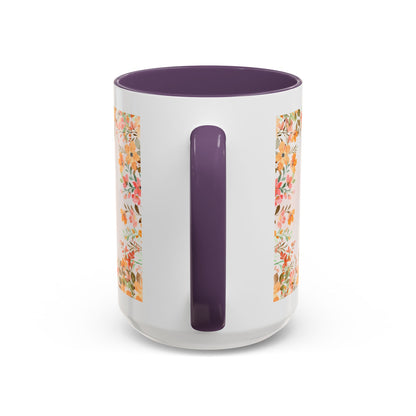 Life Began With You Mom Floral Accent Coffee Mug