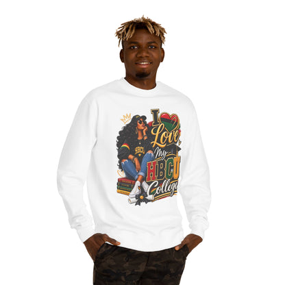 I Love My HBCU College Crewneck Sweatshirt