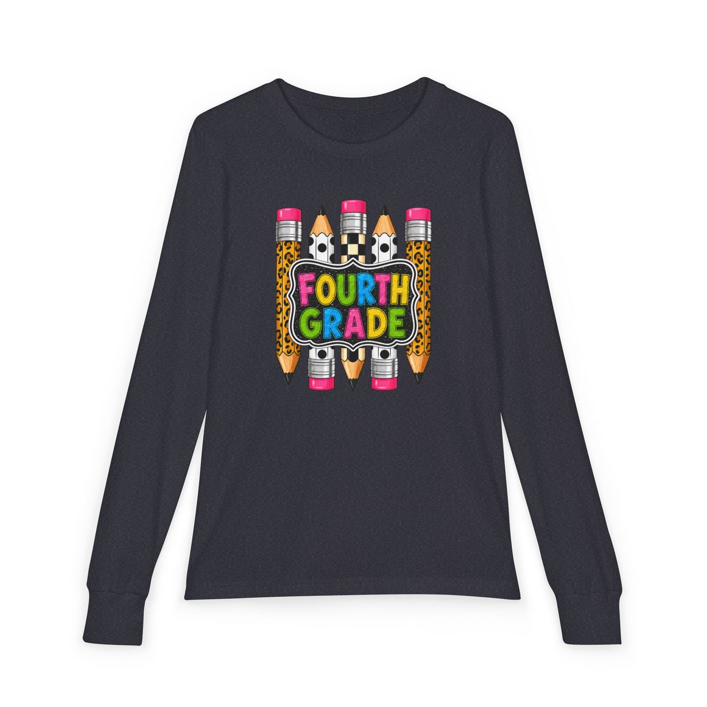 Fourth Grade Pencils Youth Long Sleeve Tee