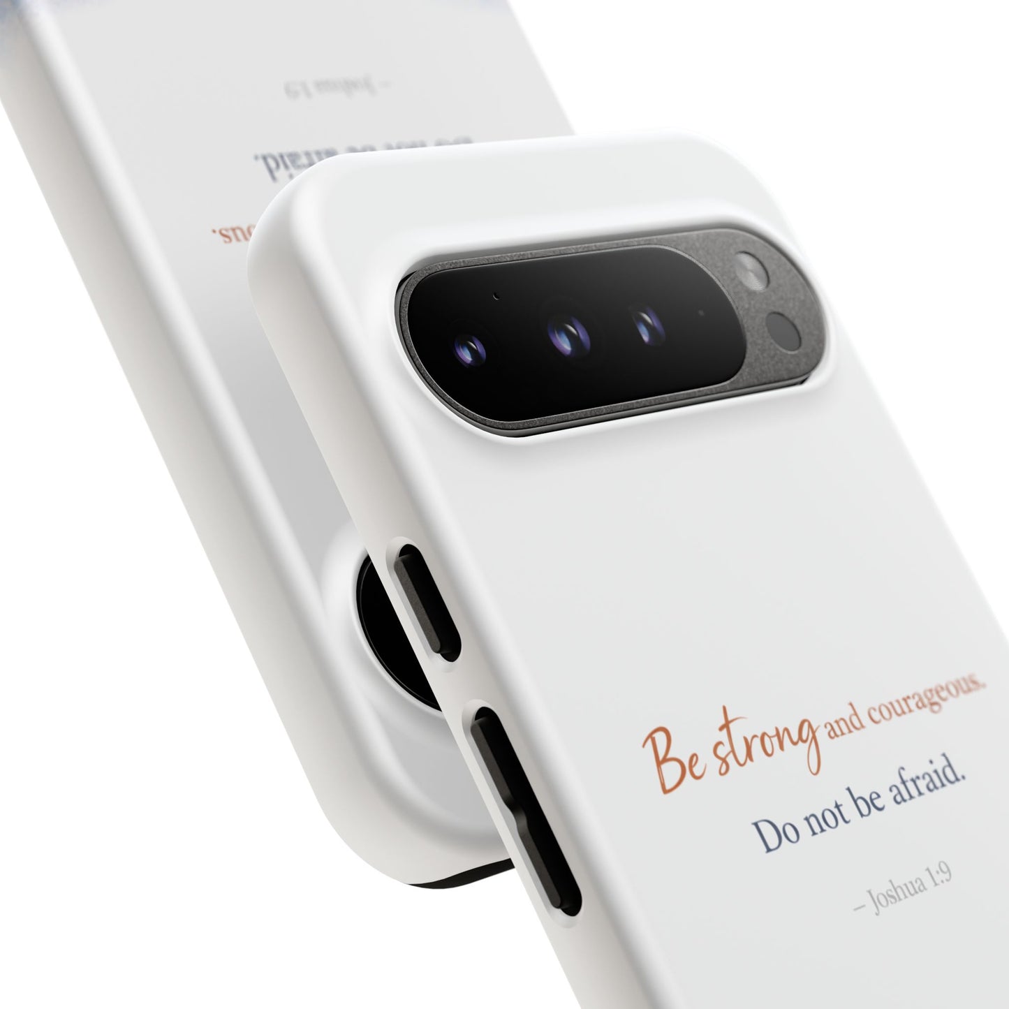 Inspirational 'Be Strong and Courageous' Phone Case — Joshua 1:9 Christian Protective Tough Case