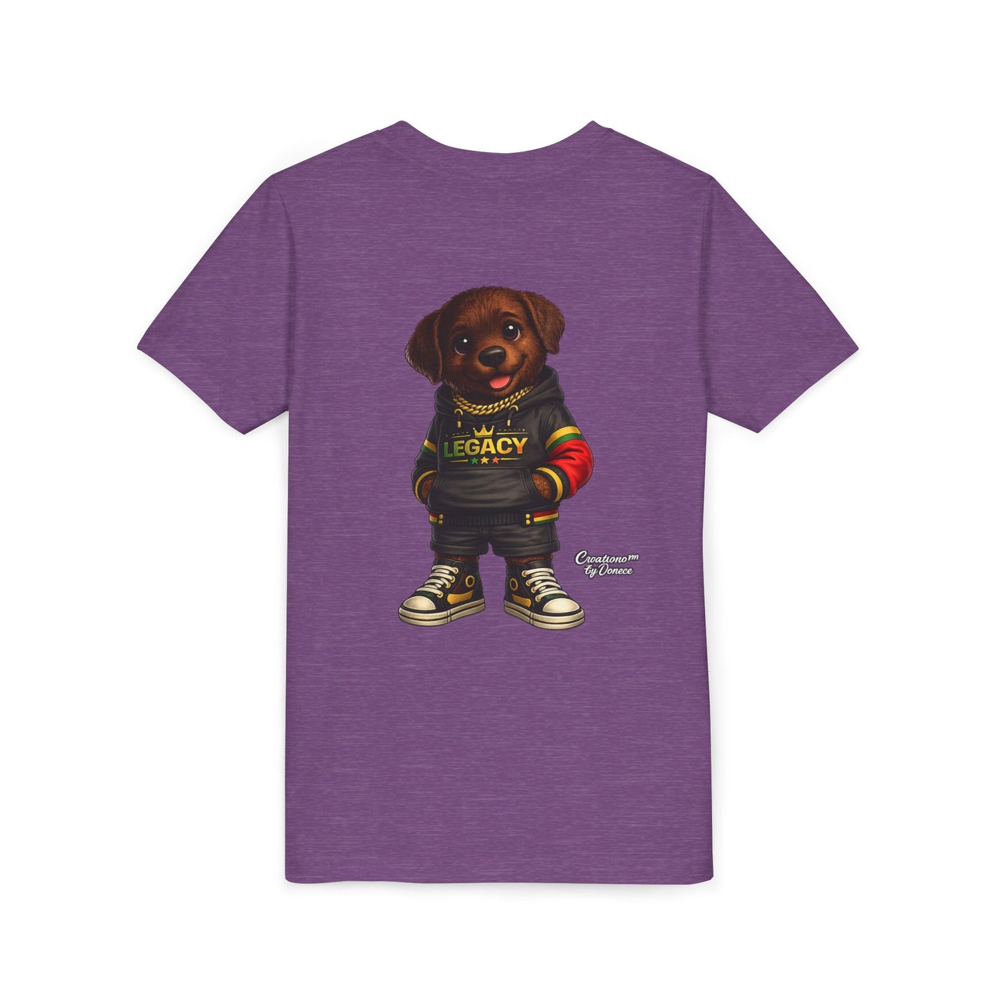 Youth Tee — Cute Rottweiler Puppy in 'Legacy' Hoodie Kids T‑Shirt
