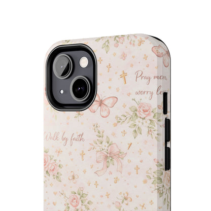 Walk By Faith Phone Case | Christian Floral iPhone Case
