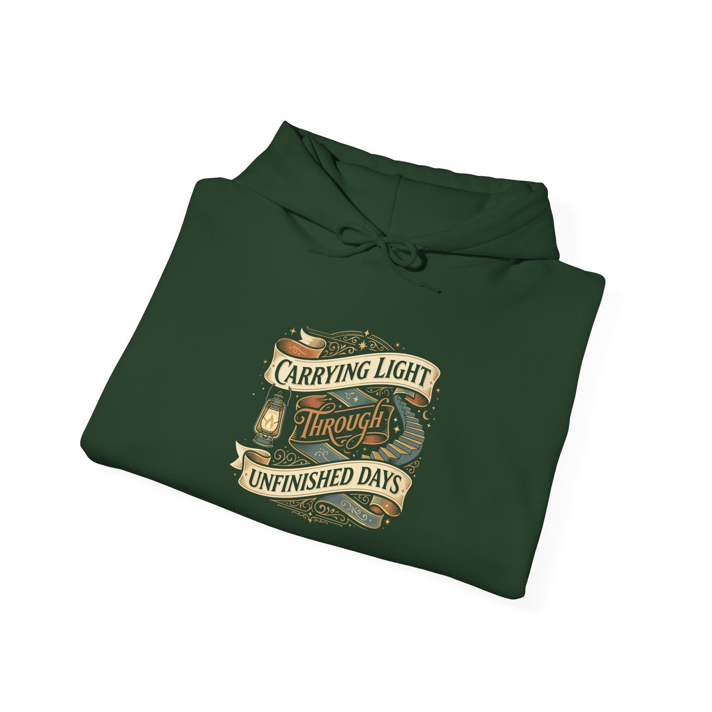 Carrying Light Through Unfinished Days  Hoodie