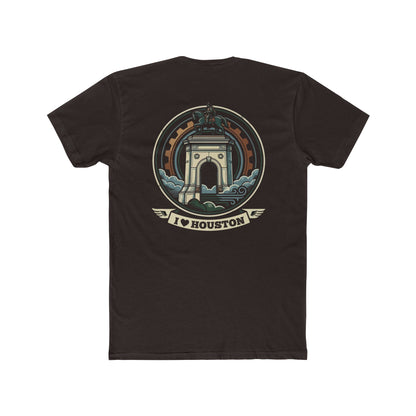 I  Houston T-Shirt — Vintage Monument Cityscape Tee for Locals & Tourists