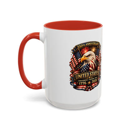 Patriotic Eagle Coffee Mug - United States 250th Anniversary 1776-2026
