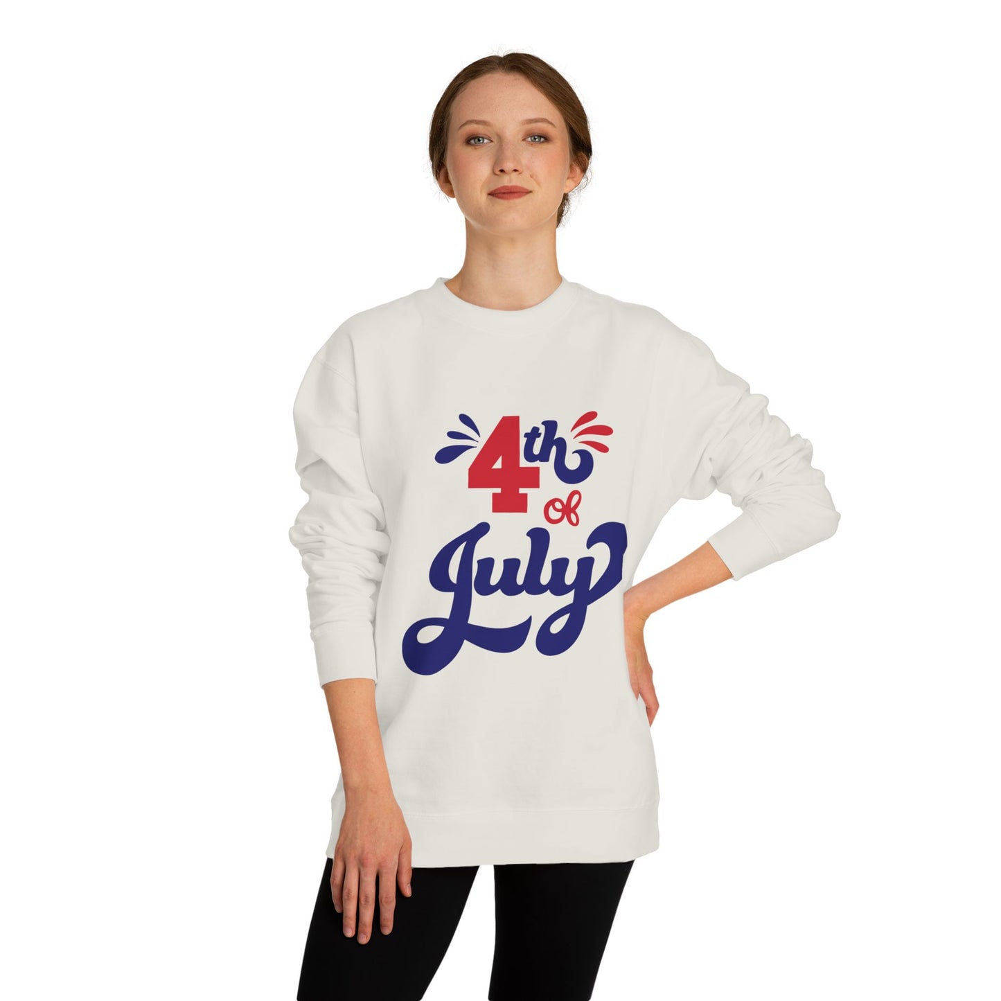 4th of July Crewneck Sweatshirt — Patriotic Independence Day Pullover