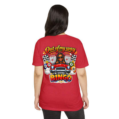 Bingo Driver T-Shirt — "Out of My Way I'm Going to Bingo" Retro Graphic Tee