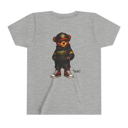 Youth T‑Shirt — Cool Bear Graphic Tee with 'UNITY' Hoodie Design