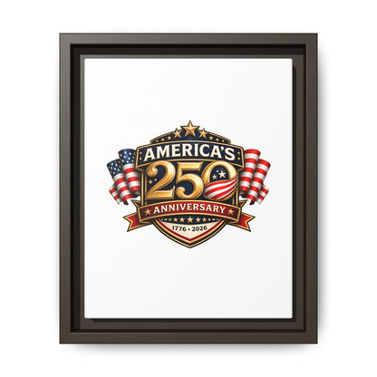 America's 250th Anniversary Framed Matte Canvas - 1776–2026 Patriotic Wall Art