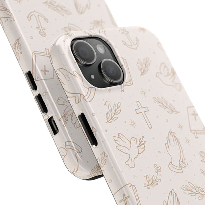 Symbols of Grace Phone Case | Christian Floral iPhone Case