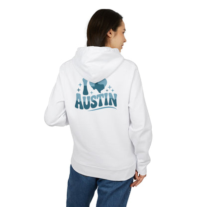 I Heart Austin Hoodie — Retro City Pride Pullover