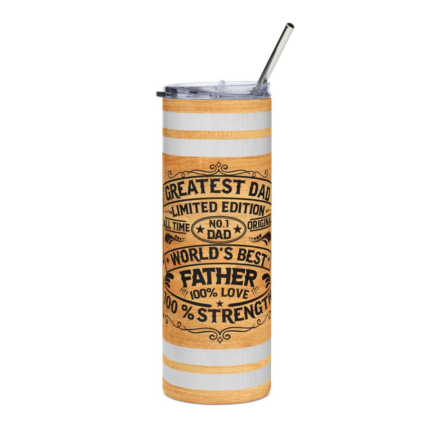 World’s Best Father 20oz Stainless Steel Tumbler – Greatest Dad Gift