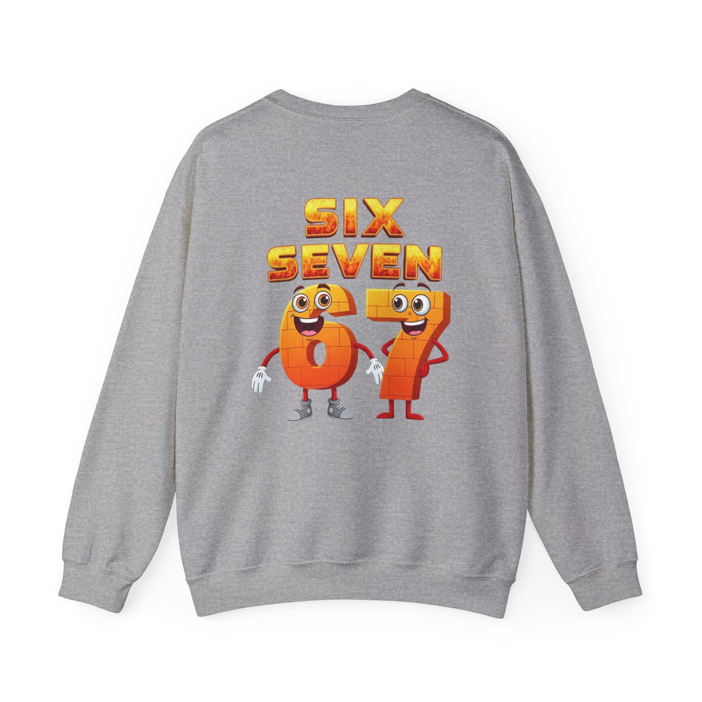 Six Seven 67 Cartoon Graphic Sweatshirt