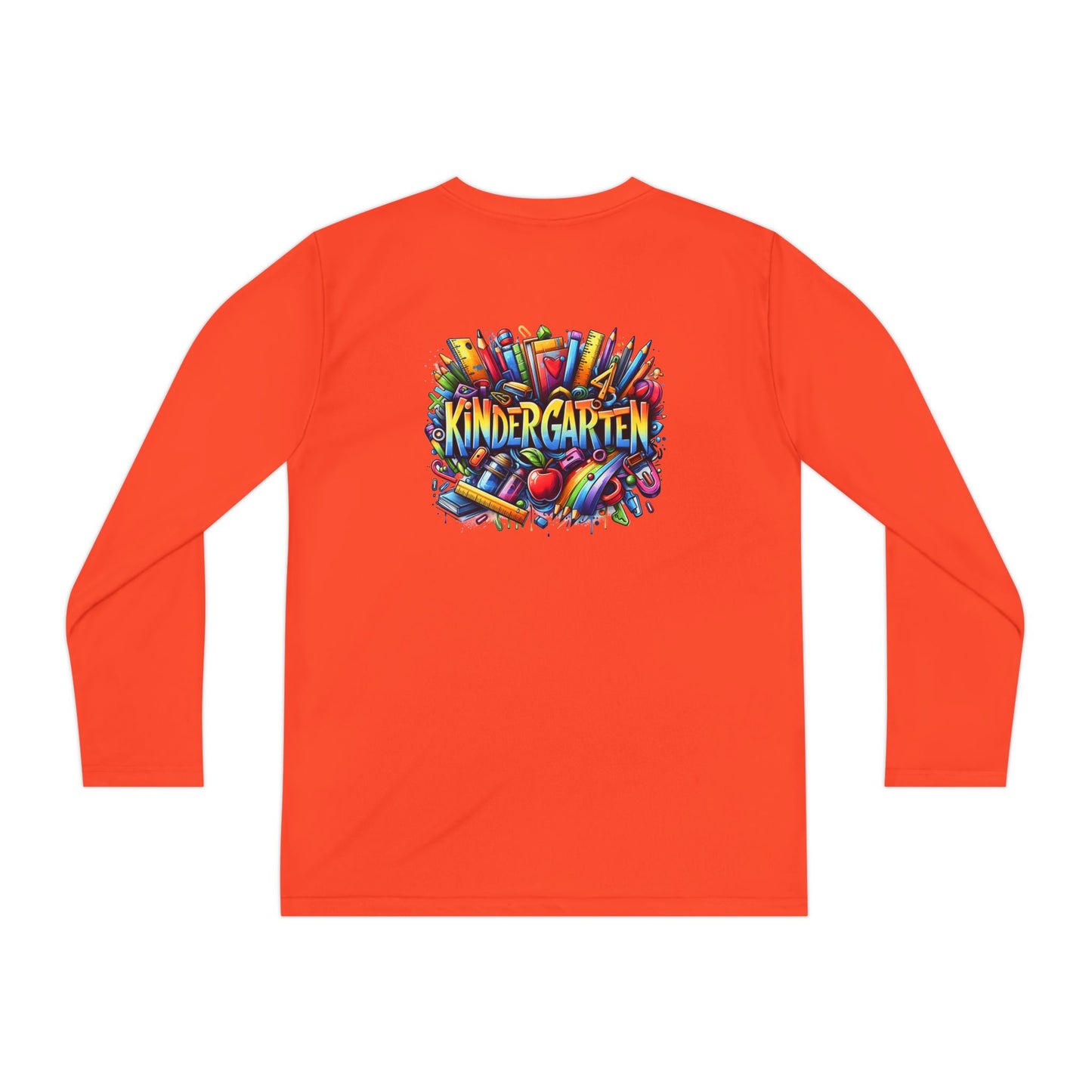Kindergarten Crayons Youth Long Sleeve Tee