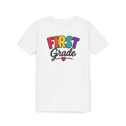 First Grade Youth T‑Shirt — Colorful Back-to-School Tee