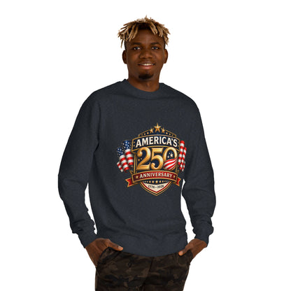 America's 25th Anniversary Sweatshirt — Patriotic USA Flag Crewneck (1776–2026)