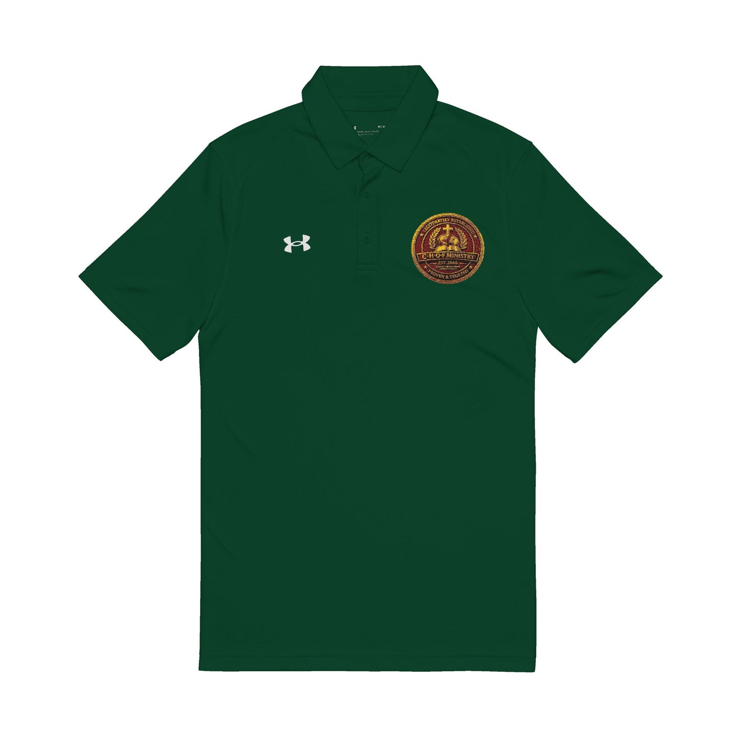 Embroidered Gold Seal Polo Shirt — Men's Under Armour Performance Polo