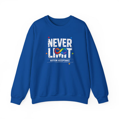 Never Limit Autism Acceptance Sweatshirt
