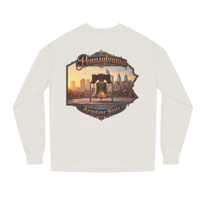 Pennsylvania Keystone State Sweatshirt — Liberty Bell & City Skyline Crewneck