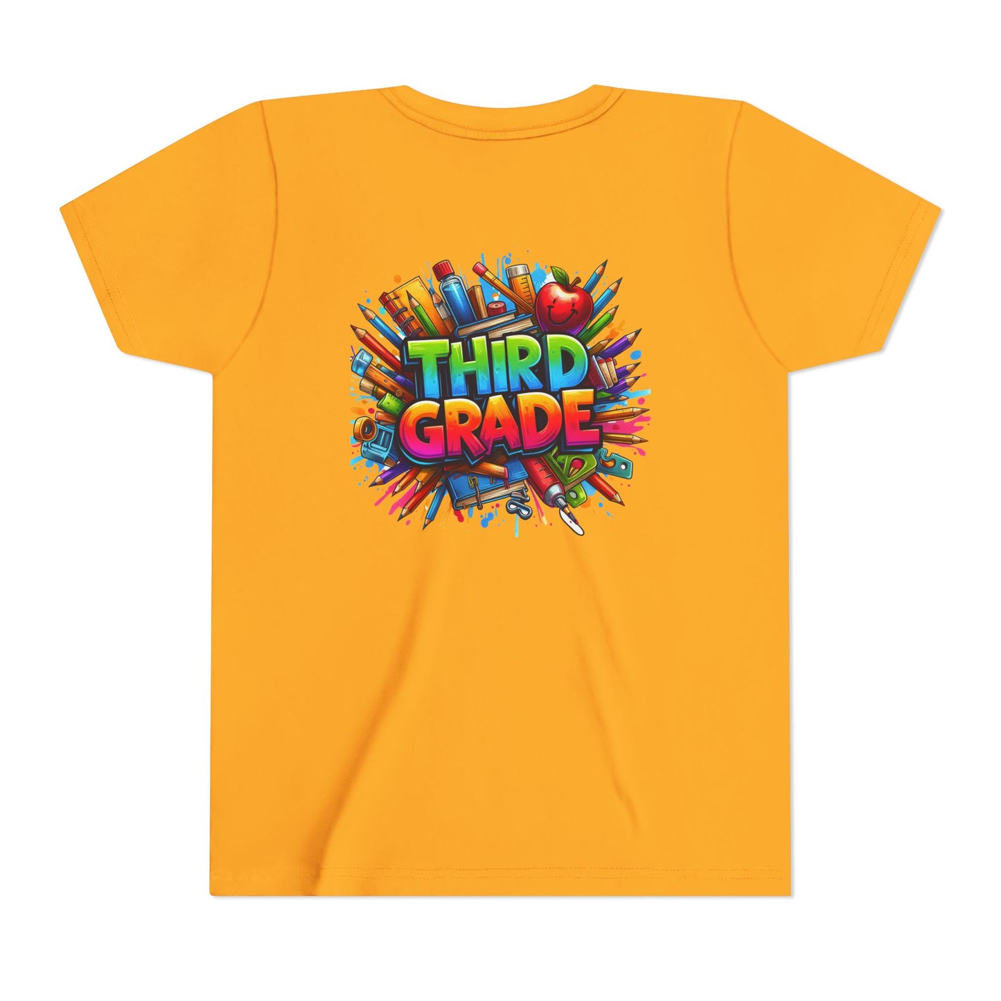 Third Grade Kids' T-Shirt – Colorful School Supplies Back-to-School Tee