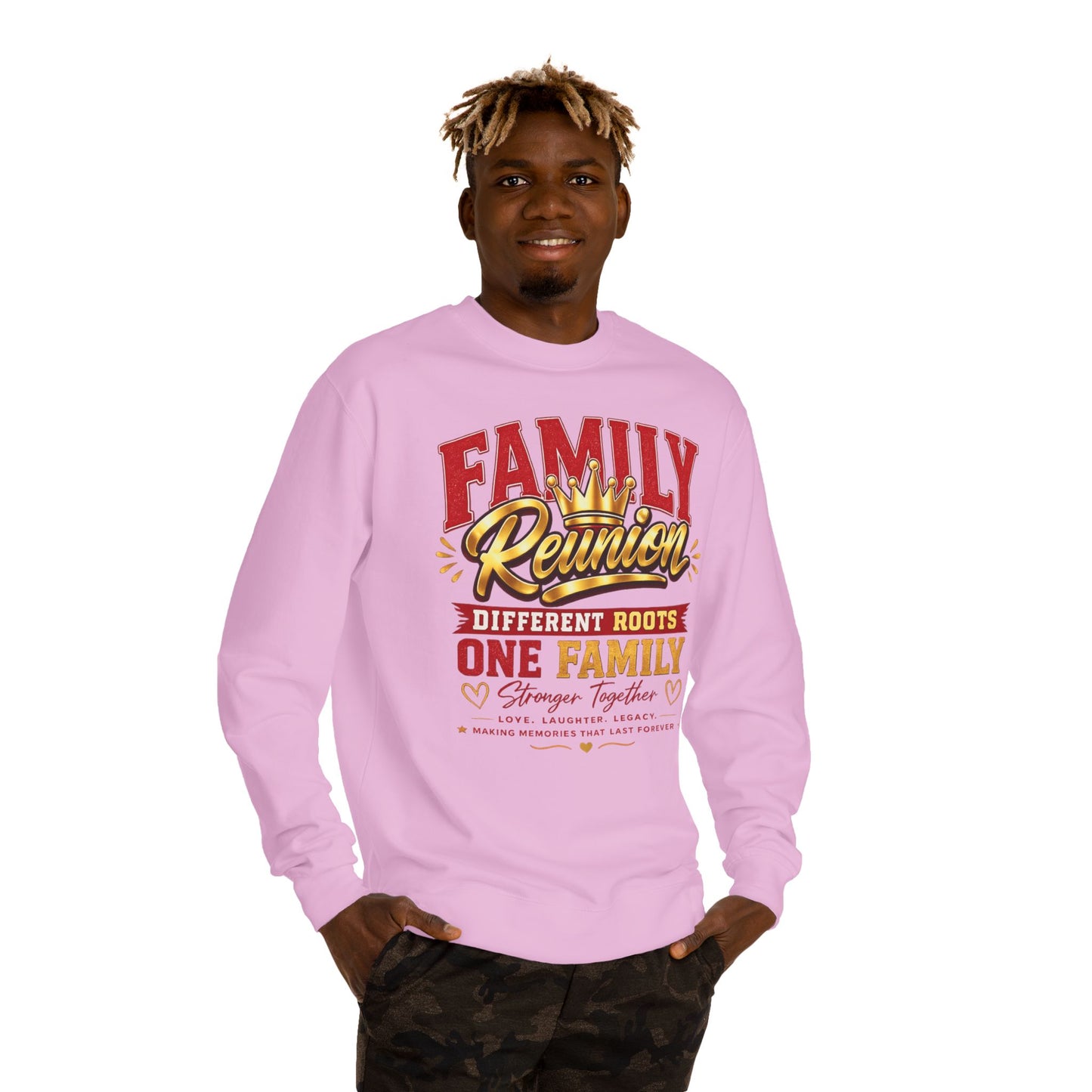 Family Reunion Sweatshirt - "Different Roots One Family" Crewneck
