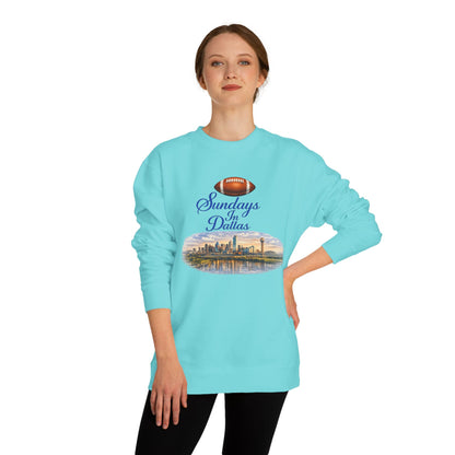 Dallas Skyline Football Sweatshirt — "Sundays in Dallas" Crewneck