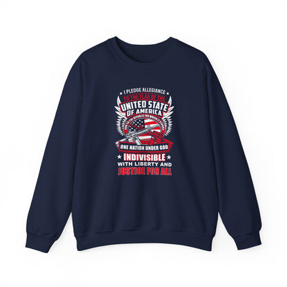 I Pledge Allegiance To the Flag of the of America The Reporlic for Which It Stands One Nation Under God Indivisible With Liberty and Justice for All Sweatshirt
