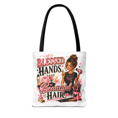 Blessed Hands Beautiful Hair Tote Bag — Hair Stylist Gift Tote