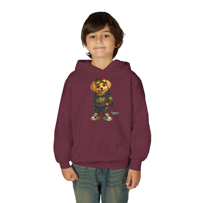 Youth Hoodie — Black Excellence Bear Graphic Sweatshirt (Kids)