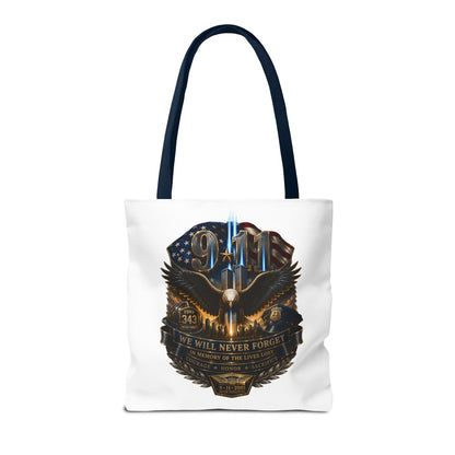 9/11 Memorial Eagle Tote Bag – Never Forget Tribute Tote