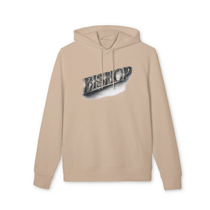 Bishop Chrome Logo Hoodie — Vintage Metallic Script Streetwear