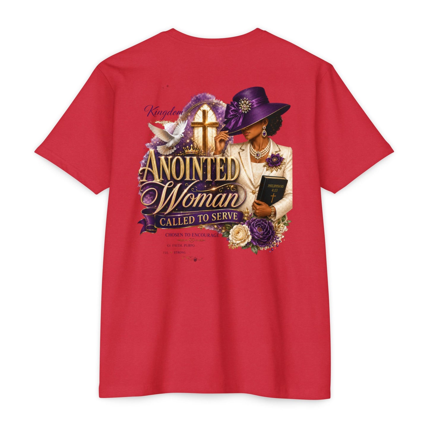 Anointed Woman T-Shirt — "Called to Serve" Christian Faith Tee