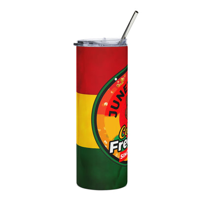 Juneteenth Stainless Tumbler — "Celebrate Freedom" 20oz Insulated Travel Cup