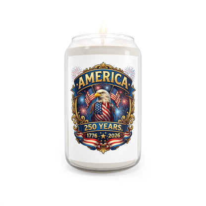 Patriotic America 250th Anniversary Soy Candle — 13.75oz (America 1776–2026)