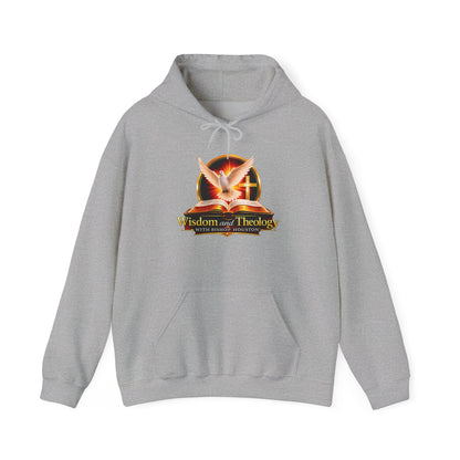 Wisdom and Theology Hoodie – Dove & Book Christian Faith Sweatshirt