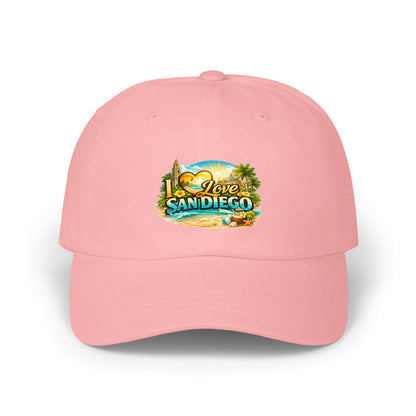 I Love San Diego Dad Cap — Vintage Beach Souvenir Hat