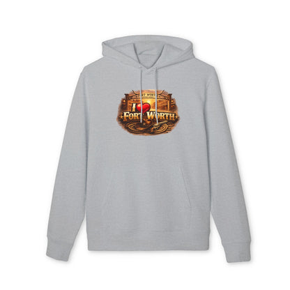 Fort Worth Retro Logo Hoodie — I  Fort Worth City Sweatshirt
