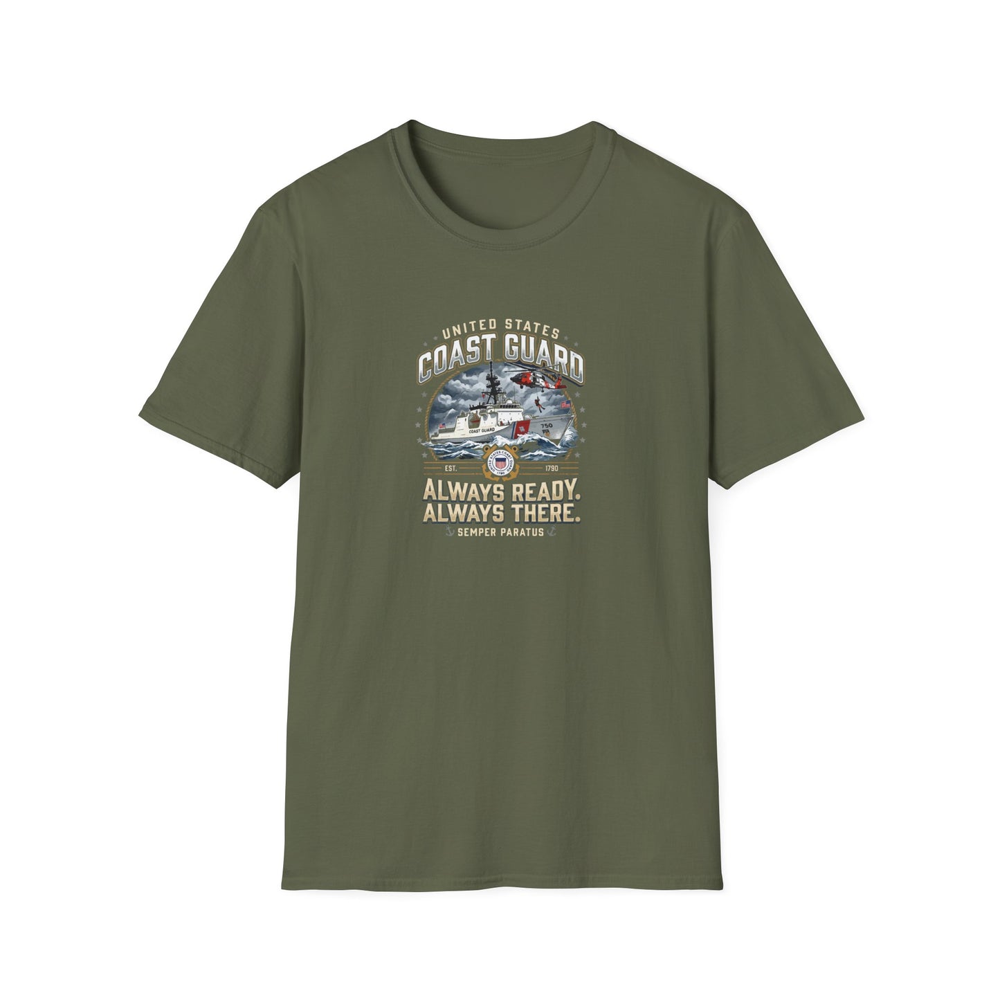 Coast Guard Rescue Always Ready, Always There T-shirt