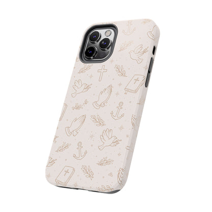 Symbols of Grace Phone Case | Christian Floral iPhone Case