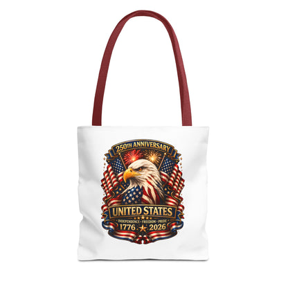 250th Anniversary United States Eagle Tote Bag — 1776–2026 Patriotic Cotton Tote