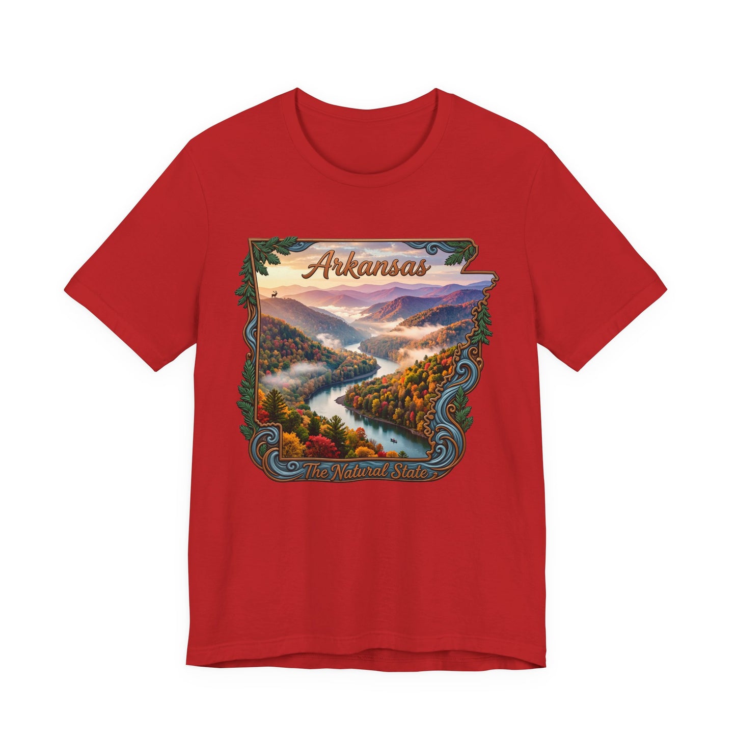 Arkansas Scenic River Tee — The Natural State Retro Landscape T-Shirt