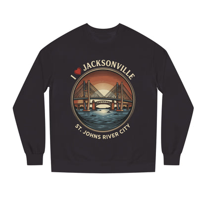 Jacksonville Crewneck Sweatshirt — I  Jacksonville St. Johns River City Graphic
