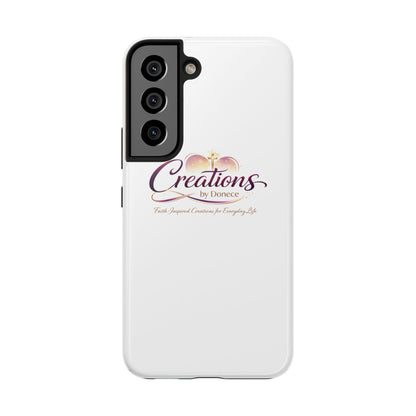 Tough Phone Case - "Creations by Donece" Logo Protective Cover