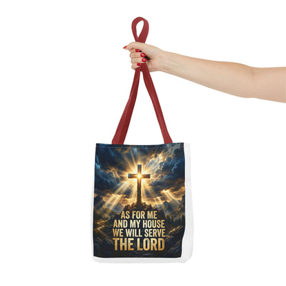 "As For Me And My House We Will Serve The Lord" Tote Bag