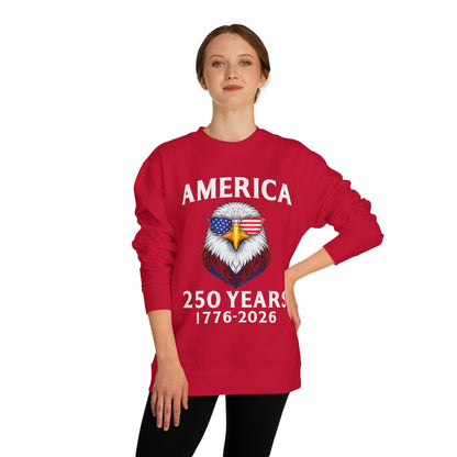 America 250 Years Sweatshirt — 1776–2026 Patriotic Eagle Crewneck