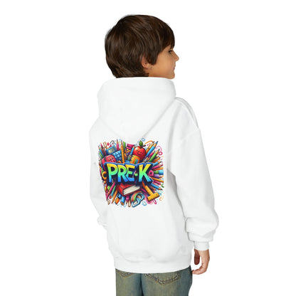 Pre-K Kids Hoodie — Colorful Back-to-School Preschool Sweatshirt