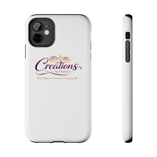 Creations by Donece Soft-Touch Tough Phone Case — Faith-Inspired Logo Protective Cover