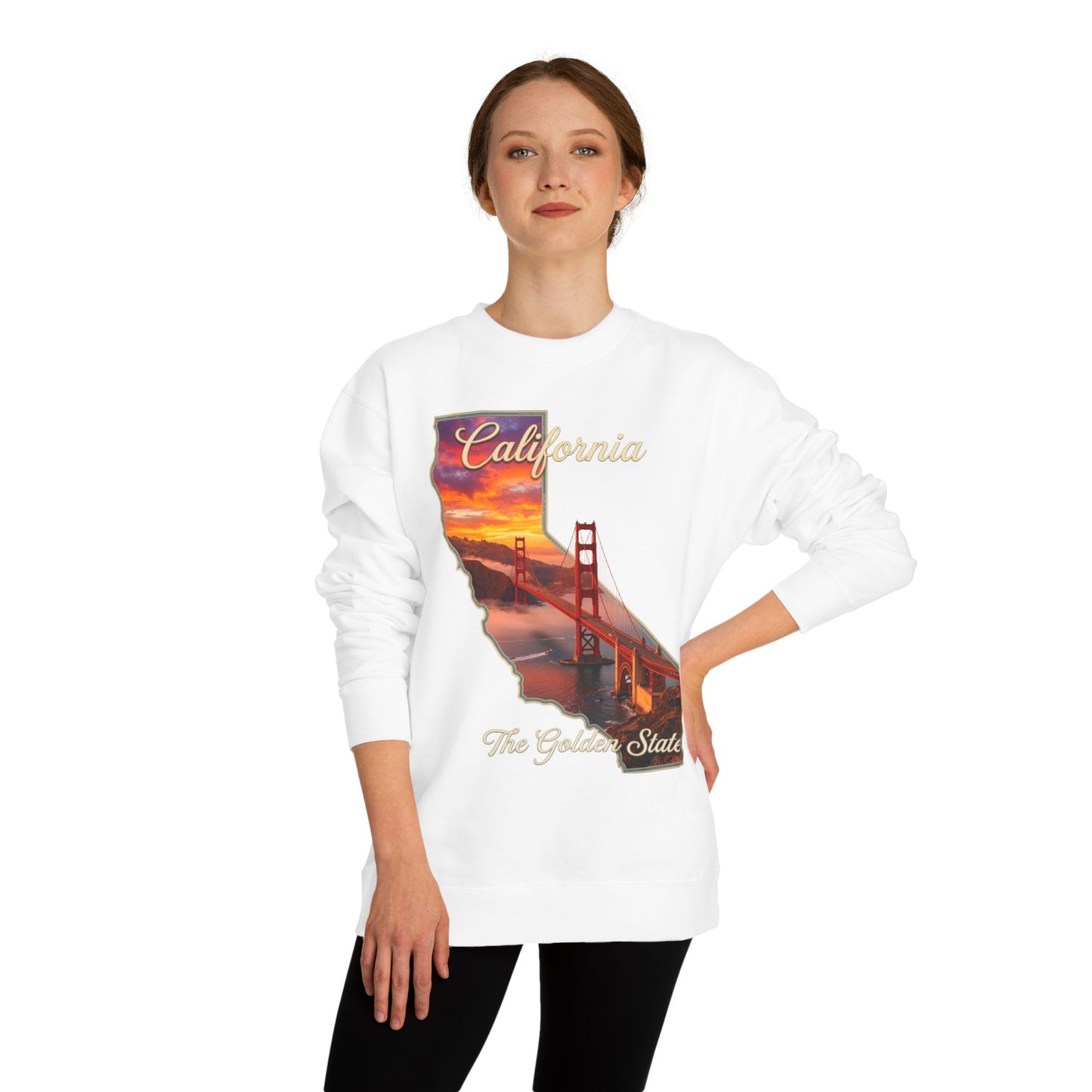 California Golden State Sweatshirt — Golden Gate Sunset Crew
